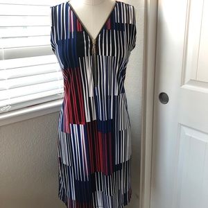 Zipper neck dress